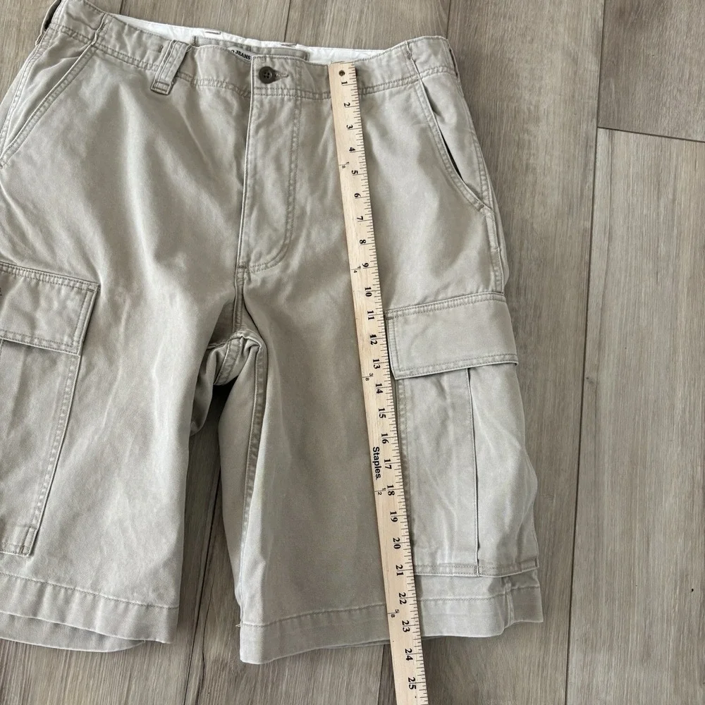 Polo Jeans Co Ralph Lauren Khaki Cargo Shorts Mens Size 34 Beige 12